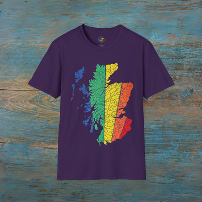 Scotland has PRiDE Road Clan Regions Map Unisex T-Shirt, Various Colours