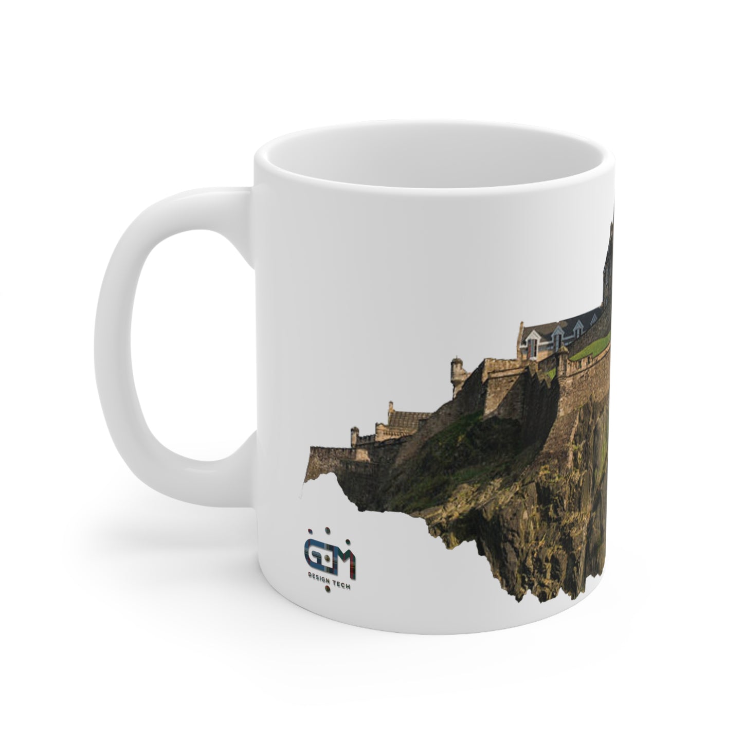 Edinburgh Castle on the Rock Photo Mug, White