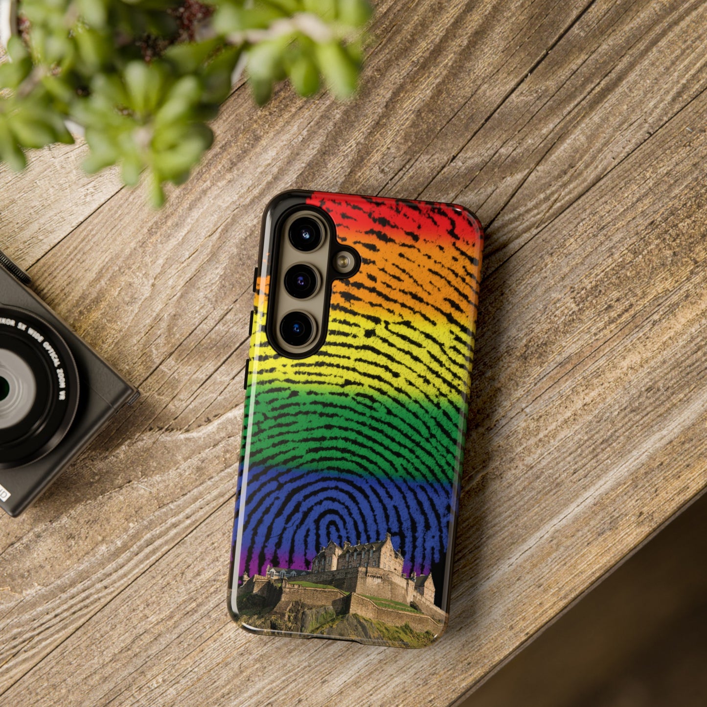 Edinburgh Castle Pride Phone Case - Fingerprint, Various