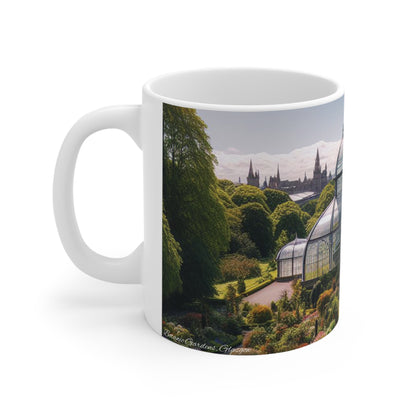 Botanic Gardens Glasgow Mug, Coffee Cup, Tea Cup, Scotland, White