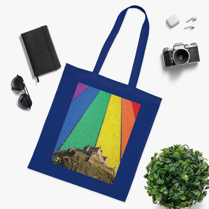 Edinburgh Castle Pride Road Sky Cotton Tote Bag