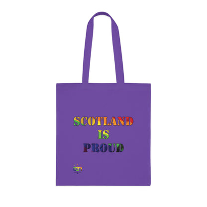 Scotland Pride Flag Map Cotton Tote Bag