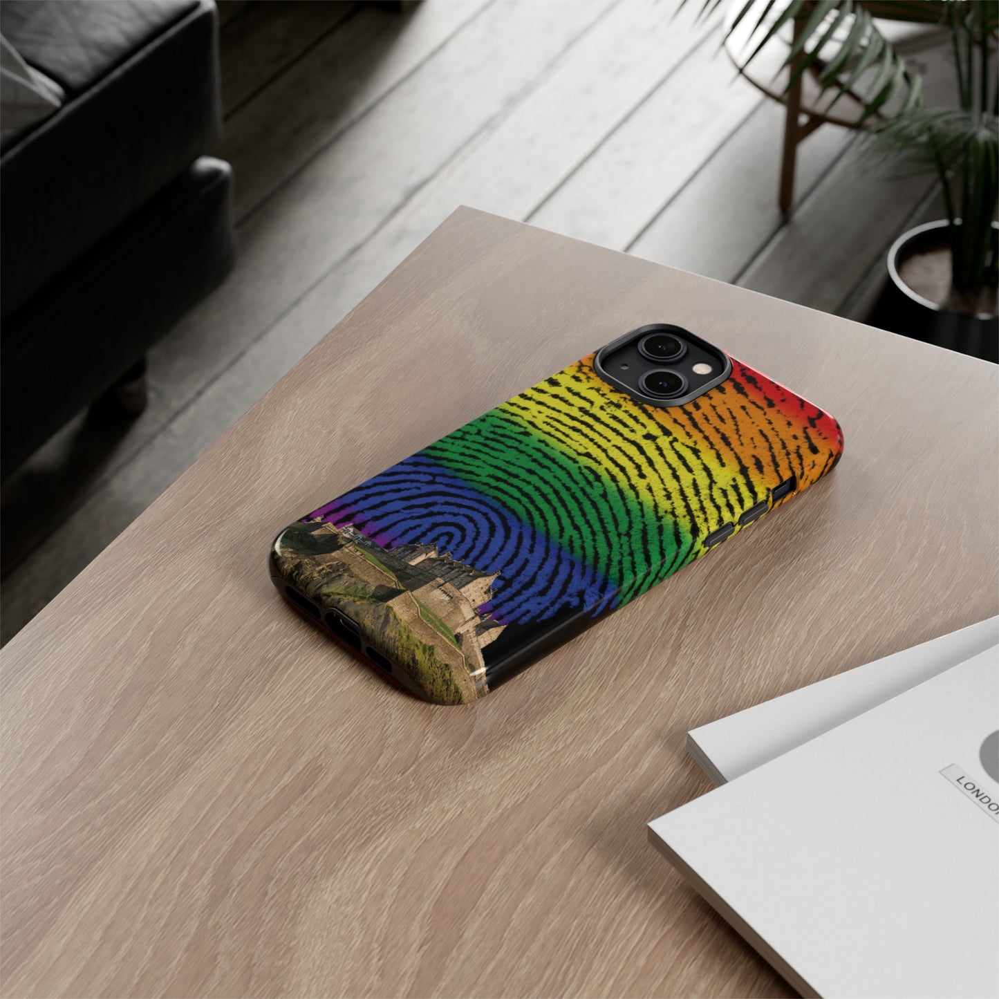 Edinburgh Castle Pride Phone Case - Fingerprint, Various