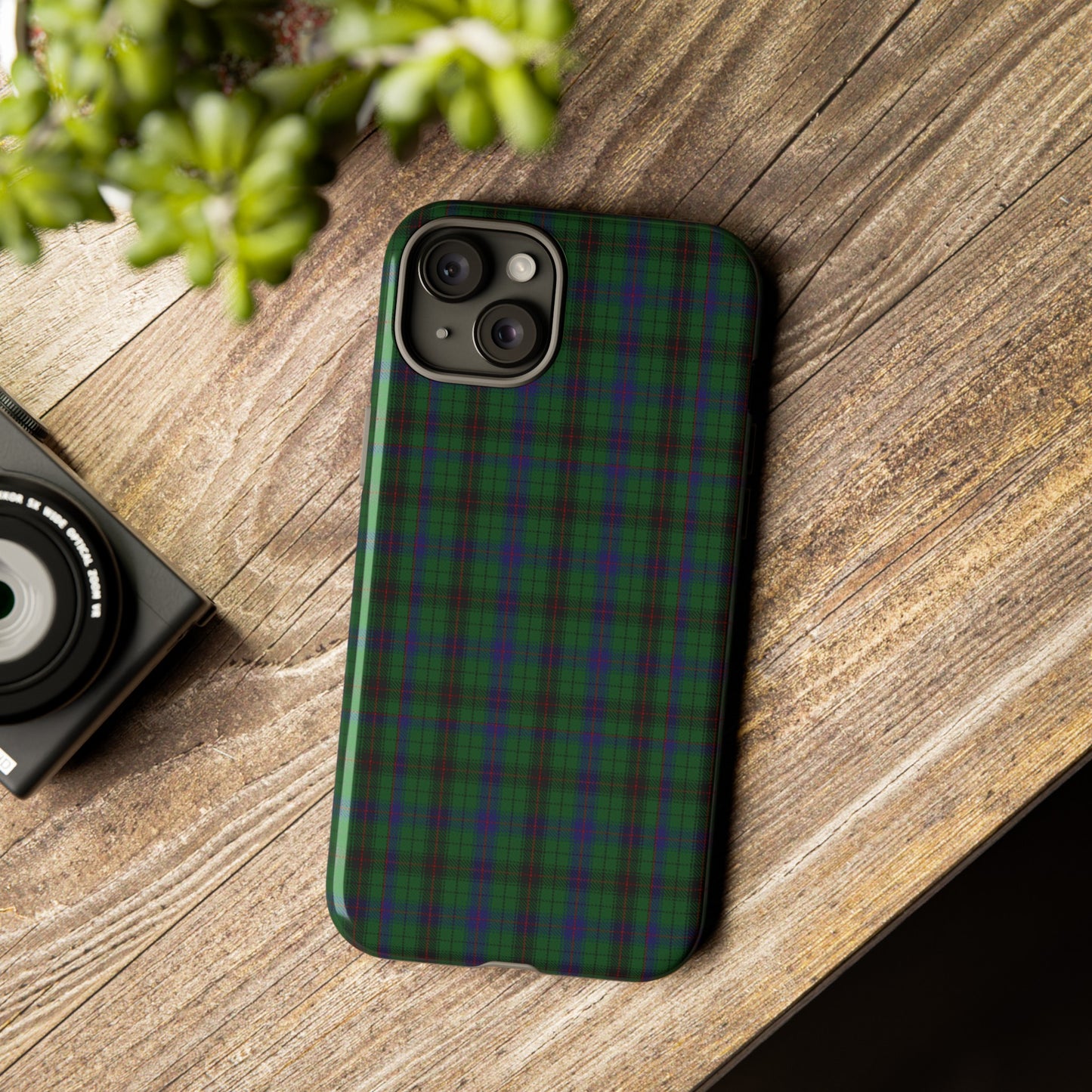 Étui de téléphone à motif tartan écossais - Davidson, Divers