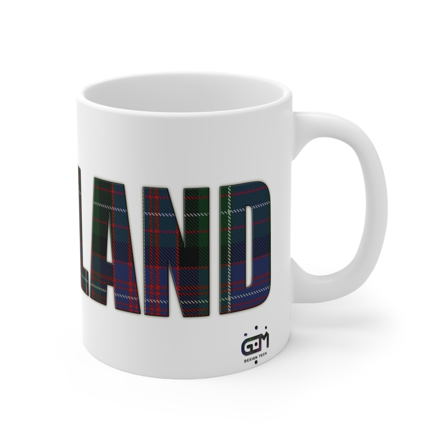 Scotland Tartan Mug - Rankin, Coffee Cup, Tea Cup, Scotland, White