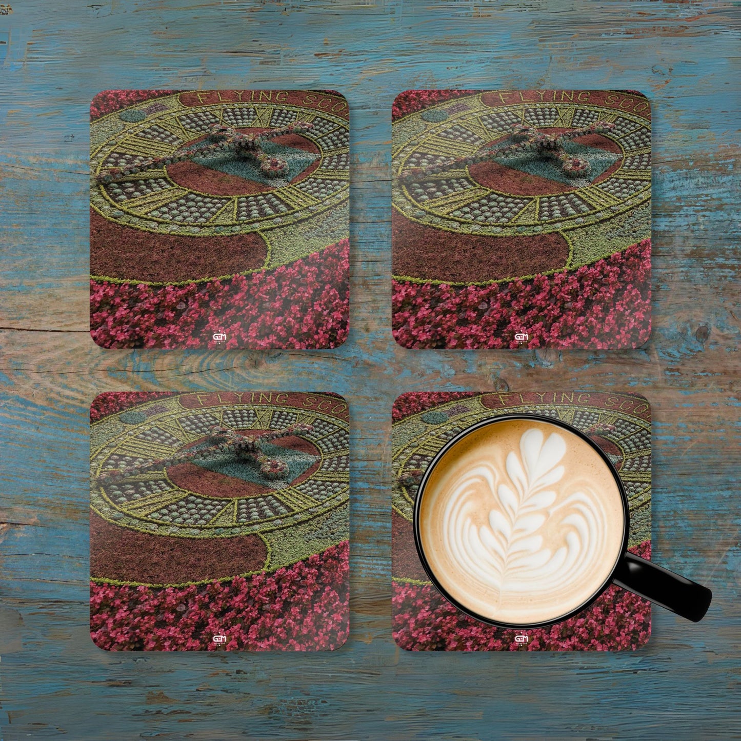 Scotland Up Close Cork Coaster Set - Various Scenes