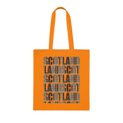 Reversible Scotland Tartan Map Cotton Tote Bag - Stewart Dress Tartan