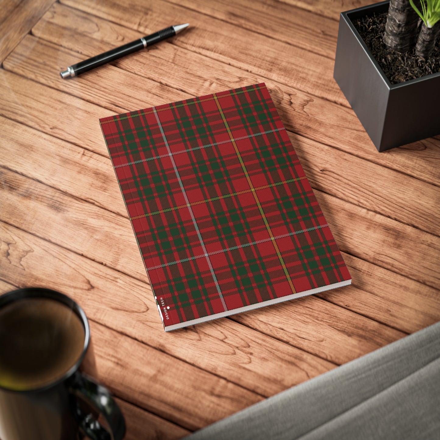 Scottish Tartan Softcover A5 Notebook - Bruce