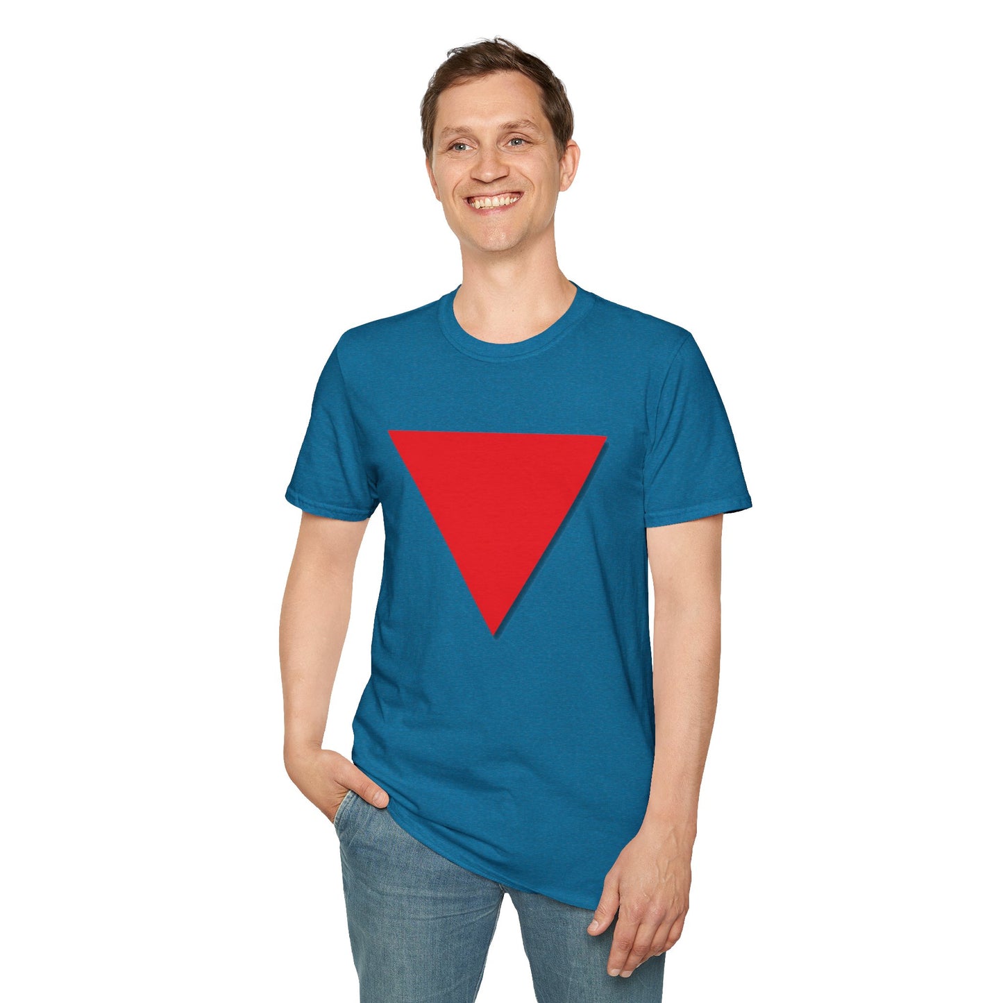 Red Triangle Softstyle Unisex T-Shirt, Various Colours