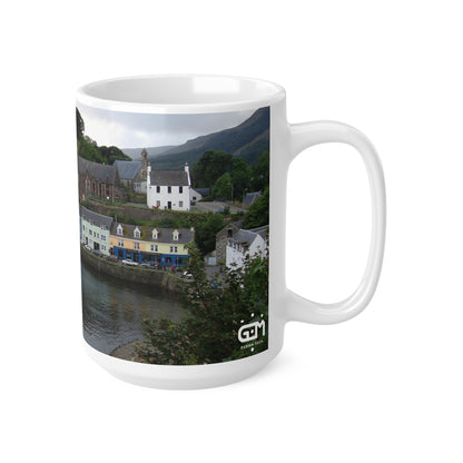 Portree Isle of Skye Photo Mug, Scotland Mug, Tea Cup, Coffee Cup, Scottish Landmarks, Coloured Buildings, Nature, Scenery, White