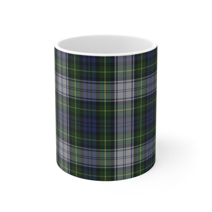 Scottish Tartan Mug 11oz, Gordon Dress Tartan