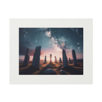 Callanish Standing Stones Fine Art Print, Scotland Art, Paper Frame, Various Sizes, Horizontal