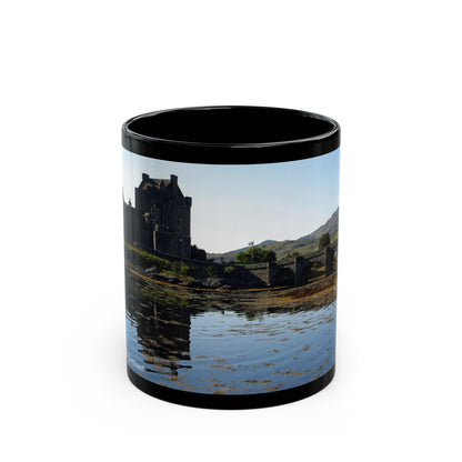 Eilean Donan Castle Photo Mug, Coffee Cup, Tea Cup, Scottish Art, Scottish Landmarks, Scottish Nature, Black