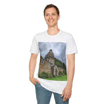 Dunmore Pineapple Photo Softstyle T-Shirt, Unisex Tee, Scotland Shirt, Scottish Landmark, Nature, Scenery, Various Colours