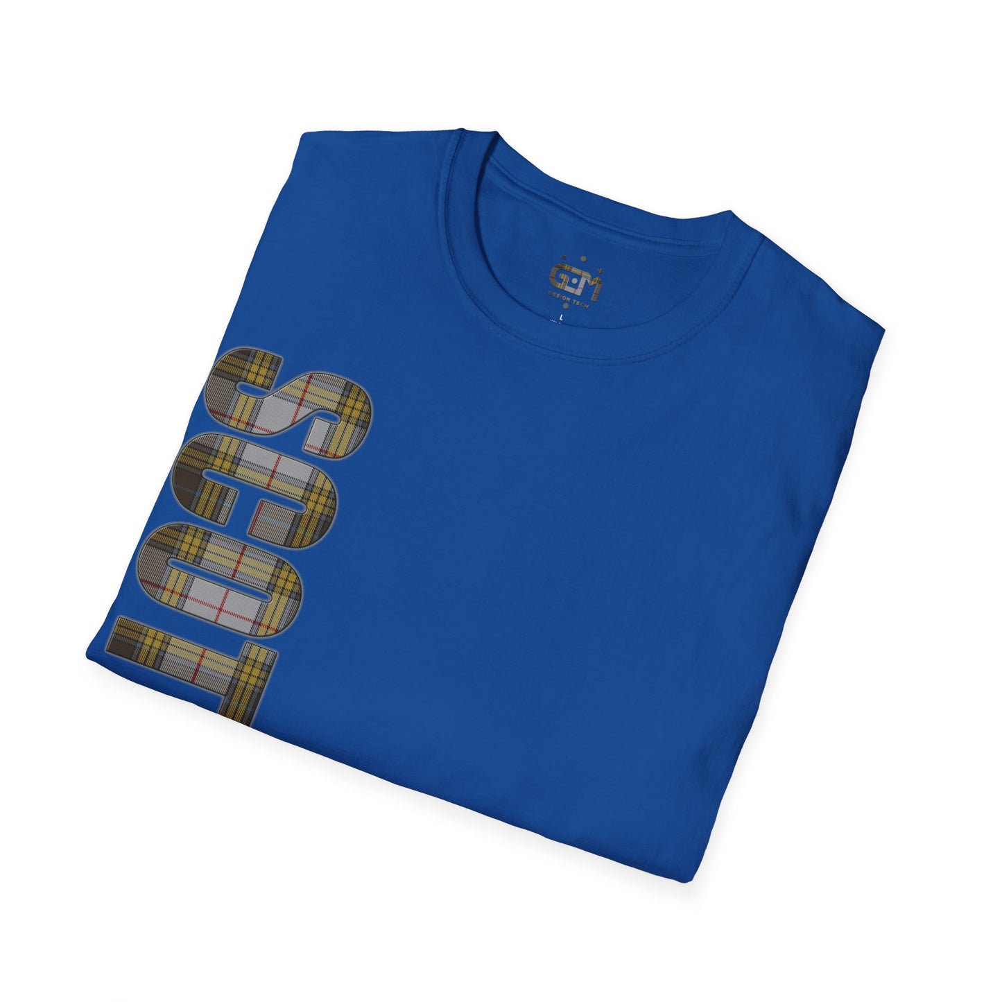 Scotland Lettering Buchanan Tartan Softstyle T-Shirt, Unisex Tee, Various Colours