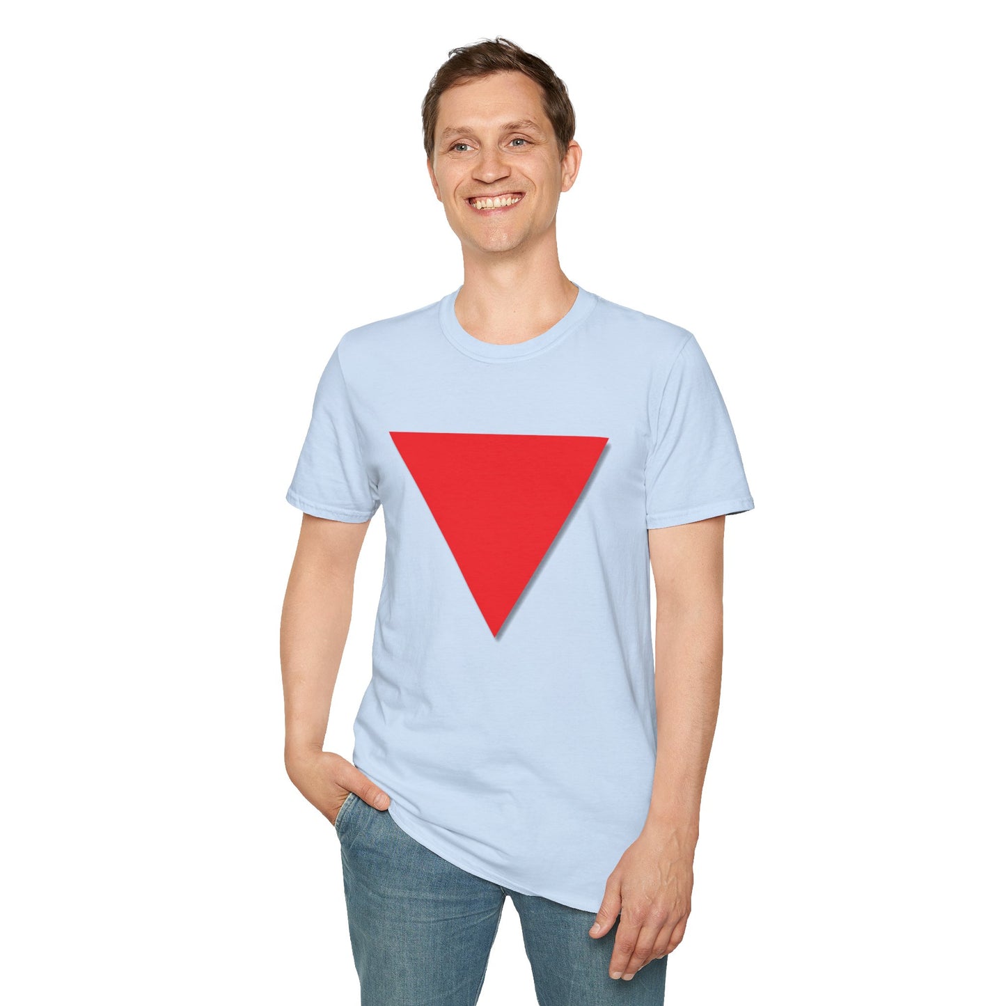 Red Triangle Softstyle Unisex T-Shirt, Various Colours