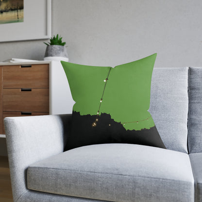 Coussins carrés Scotland Art Silhouette : différentes tailles