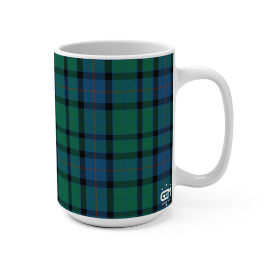 Scottish Tartan Mug 15oz, Flower of Scotland Tartan