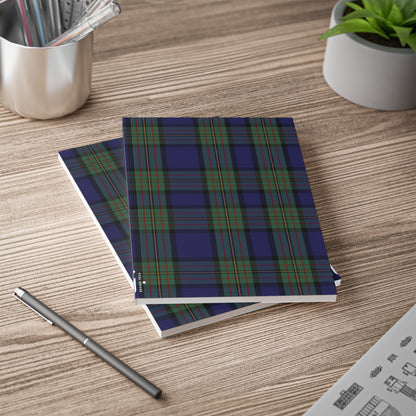 Carnet de notes A5 à couverture souple motif tartan écossais - MacLaren