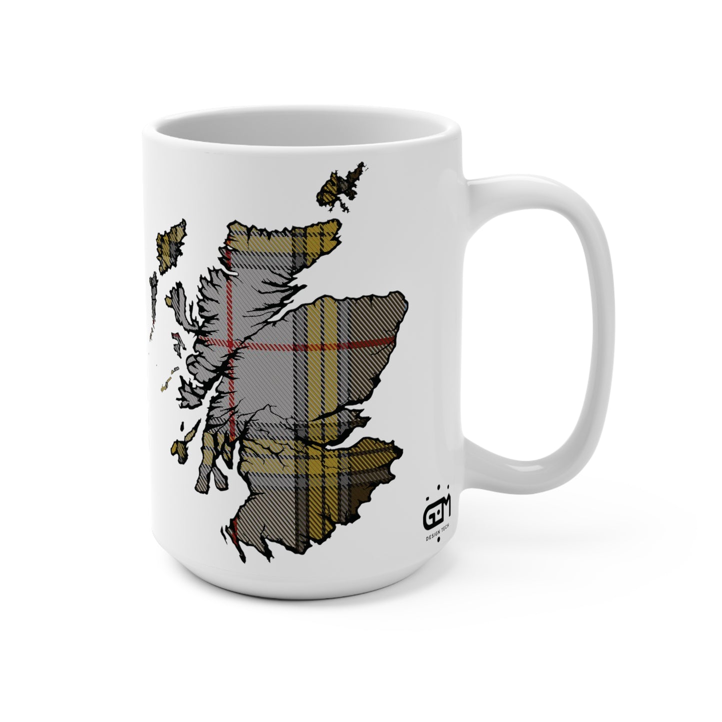 Scotland Map Mug 15oz, Buchanan Dress Tartan