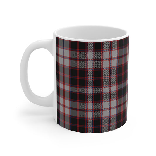 Scottish Tartan Mug 11oz, MacPherson Tartan