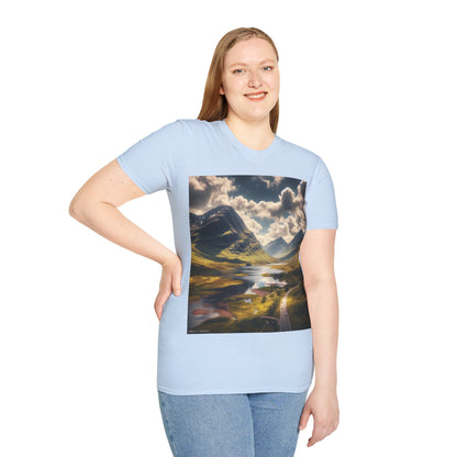 Glen Coe - Highlands Softstyle T-Shirt, Unisex Tee, Scottish Landmarks, Various Colours