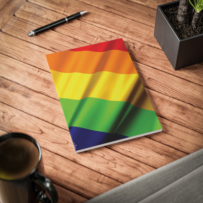 Pride Flag Softcover Notebook, A5