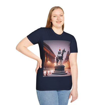 Glasgow Duke of Wellington Winter Softstyle T-Shirt, Unisex Tee, Scotland Shirt, Scottish Landmark, Nature, Scenery, Various Colours