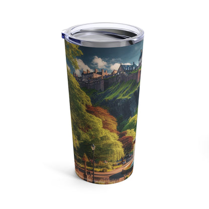 Scotland Edinburgh Castle with Ross Fountain Tumbler 20oz