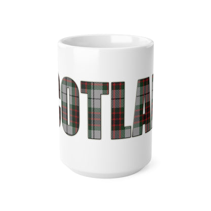 Scotland Tartan Mug - Fraser, Coffee Cup, Tea Cup, Scotland, White