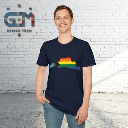 Edinburgh Castle Pride Progress Art Unisex T-Shirt