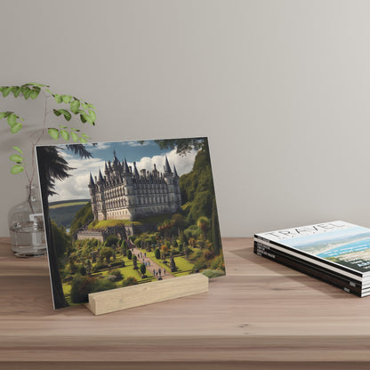 Scenic Collection Gallery Stand Dunrobin Castle, Oak Picture Stand, Scotland Art, Scenery, Landmarks, Various Sizes