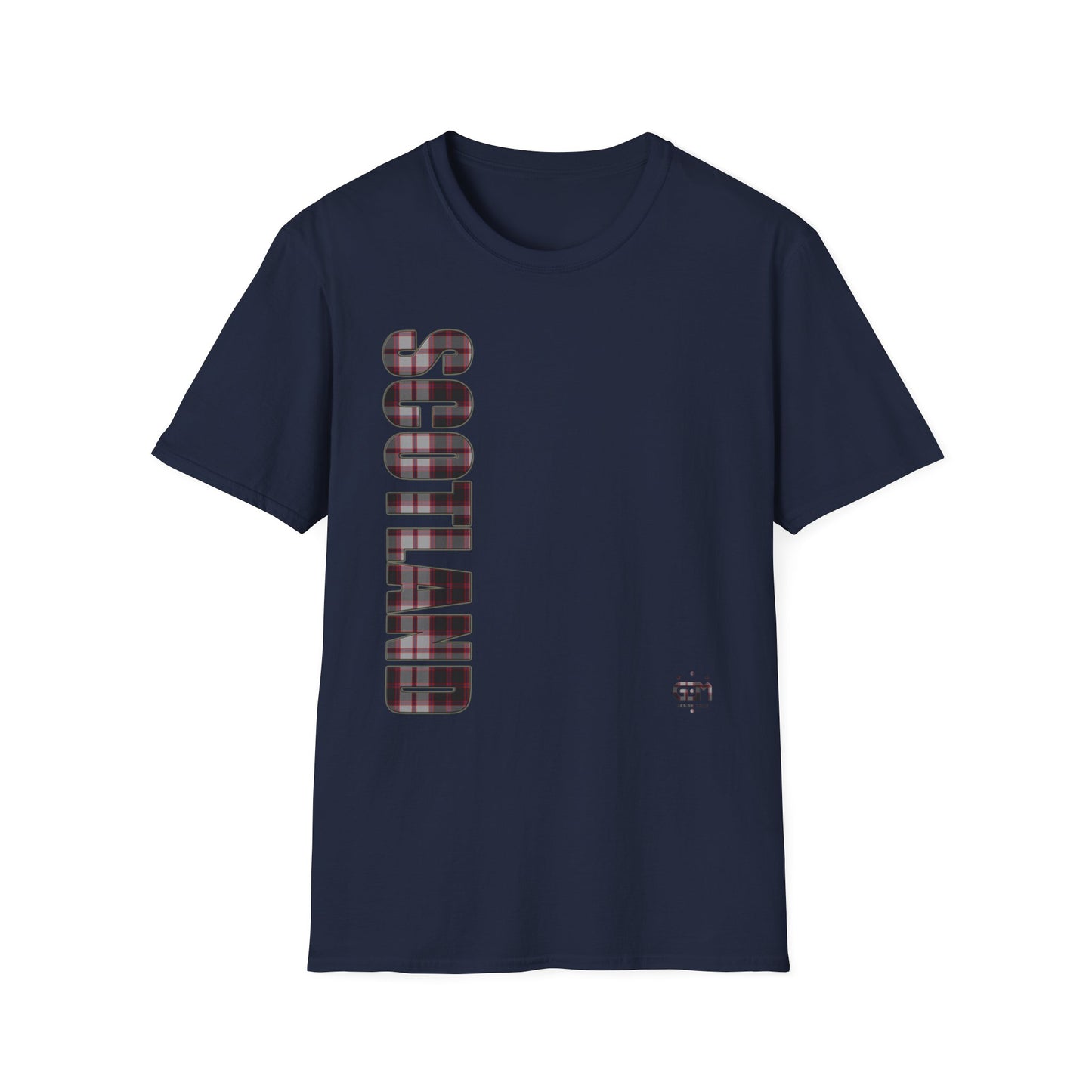 Tartan Scotland Lettrage Softstyle T-shirt unisexe, MacPherson Tartan Tee 