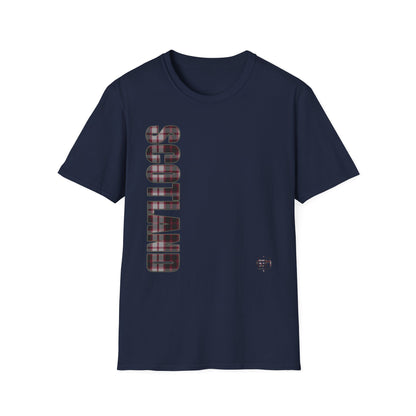 Tartan Scotland Lettrage Softstyle T-shirt unisexe, MacPherson Tartan Tee 