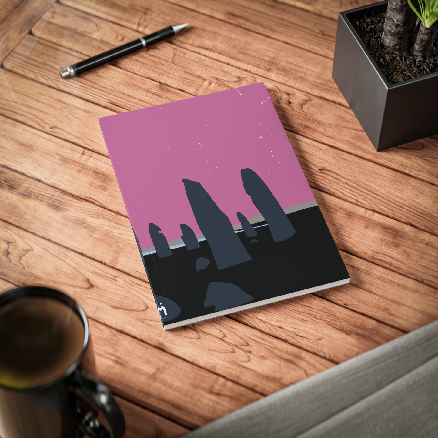 Scotland Art A5 Softcover Notebook - Silhouettes