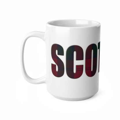 Scotland Tartan Mug - Lindsay, Coffee Cup, Tea Cup, Scotland, White