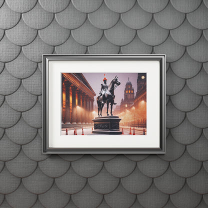 Glasgow's Duke Fine Art Print, Scotland Art, Paper Frame, Various Sizes, Horizontal