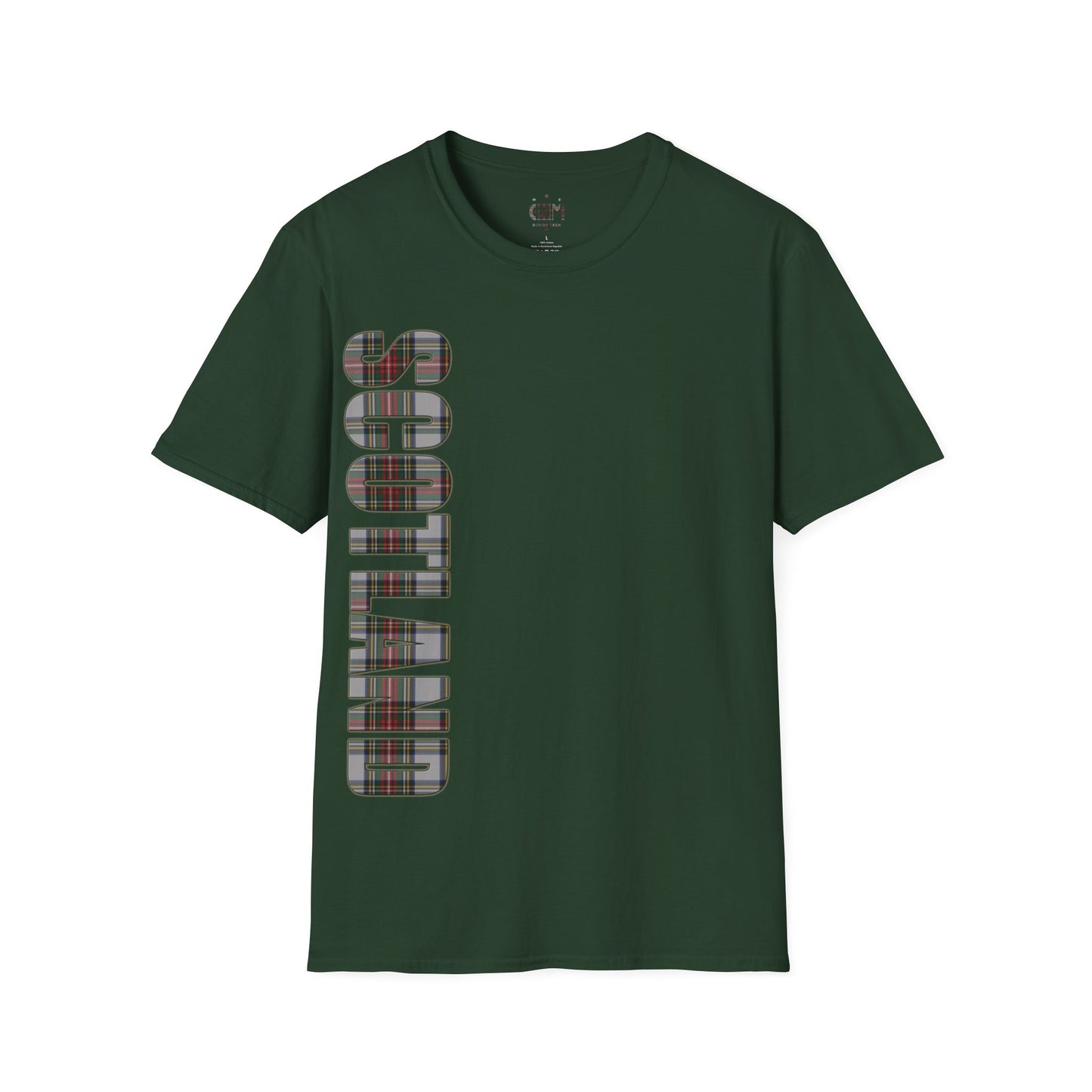 Scotland Lettering Stewart Dress Tartan Softstyle T-Shirt, Unisex Tee, Various Colours