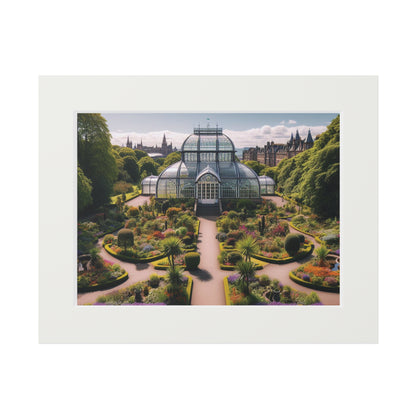 Glasgow's Botanic Gardens Fine Art Print, Scotland Art, Paper Frame, Various Sizes, Horizontal
