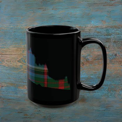 Tartan Edinburgh Castle - Anderson Old Mug, Black