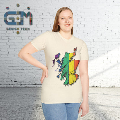 Pride Road Scotland Map Unisex T-Shirt, Various Colours