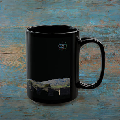 Eileen Donan Castle Photo Mug, Black