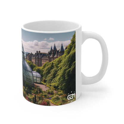 Botanic Gardens Glasgow Mug, Coffee Cup, Tea Cup, Scotland, White