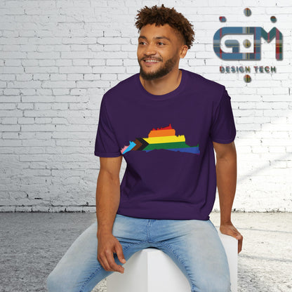 Edinburgh Castle Pride Progress Art Unisex T-Shirt