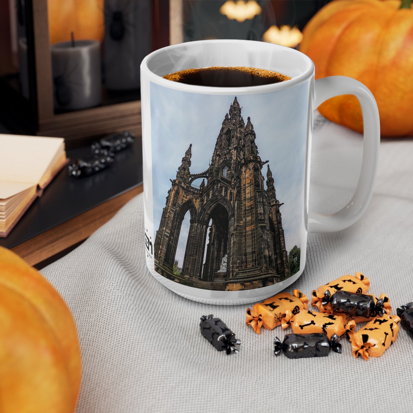 Scott Monument Photo Mug, Coffee Cup, Tea Cup, Scotland, White