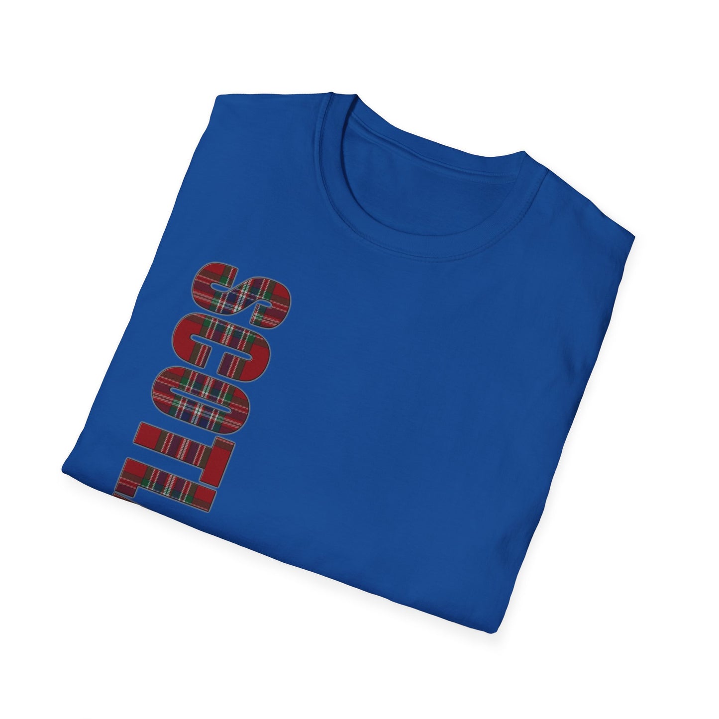 Tartan Scotland Lettering Softstyle Unisex T-Shirt, MacFarlane Tartan Tee