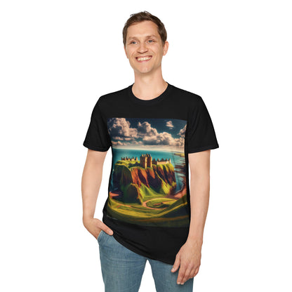 Dunnottar Castle - Stonehaven Softstyle T-Shirt, Unisex Tee, Scottish Landmarks, Various Colours