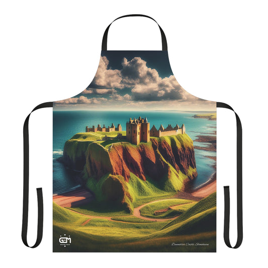 Dunnottar Castle - Stonehaven Apron, Scottish Cooking Apparel, Chef Accessory