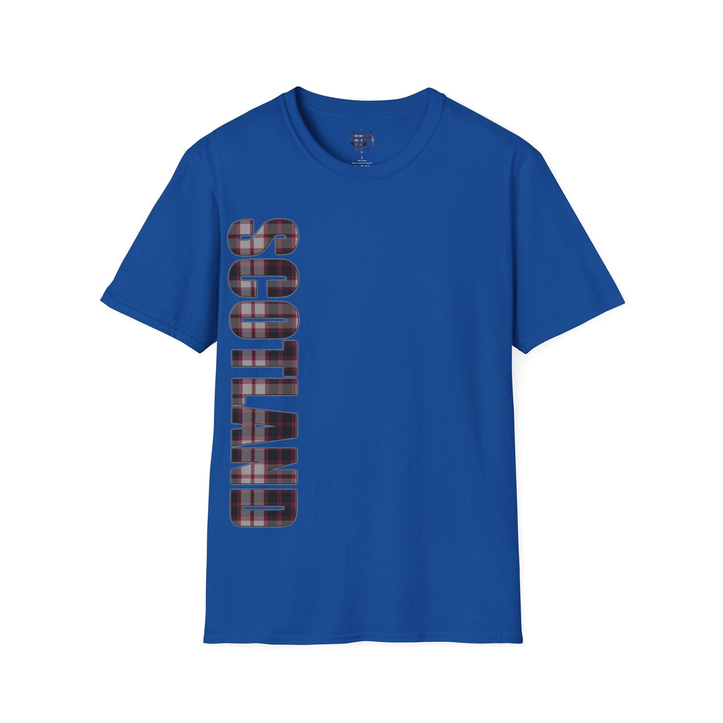 Scotland Lettering MacPherson Tartan Softstyle T-Shirt, Unisex Tee, Various Colours