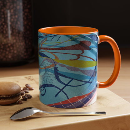Tasses décoratives Écosse en gros plan - Scènes variées (orange)